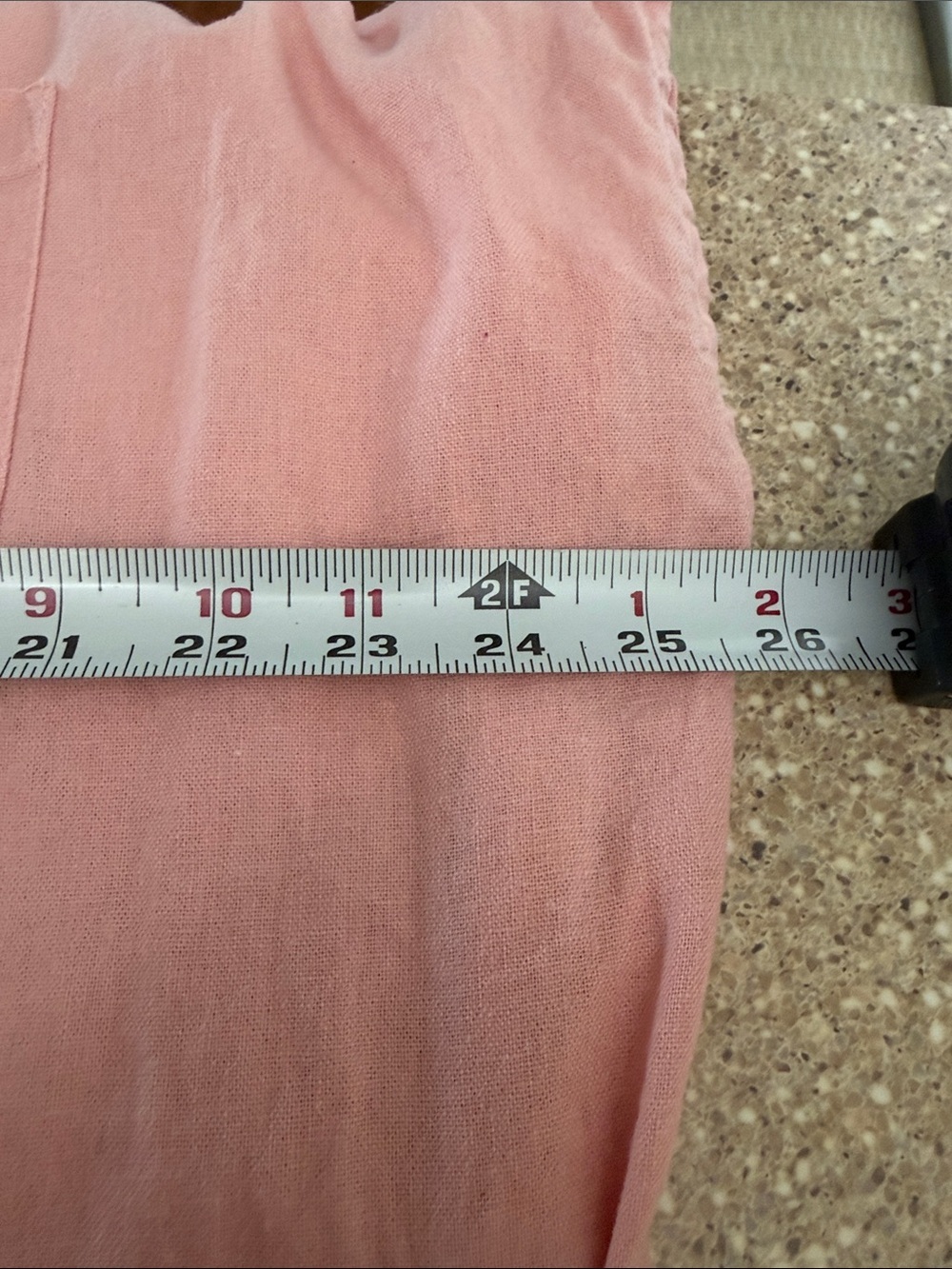 Light Pink Button-Front Tunic - Picture 6 of 9